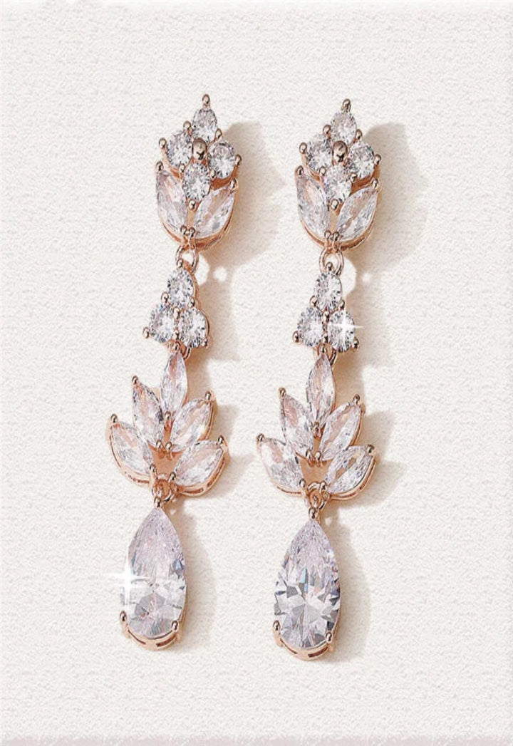 Alice CZ Drop Earrings E036