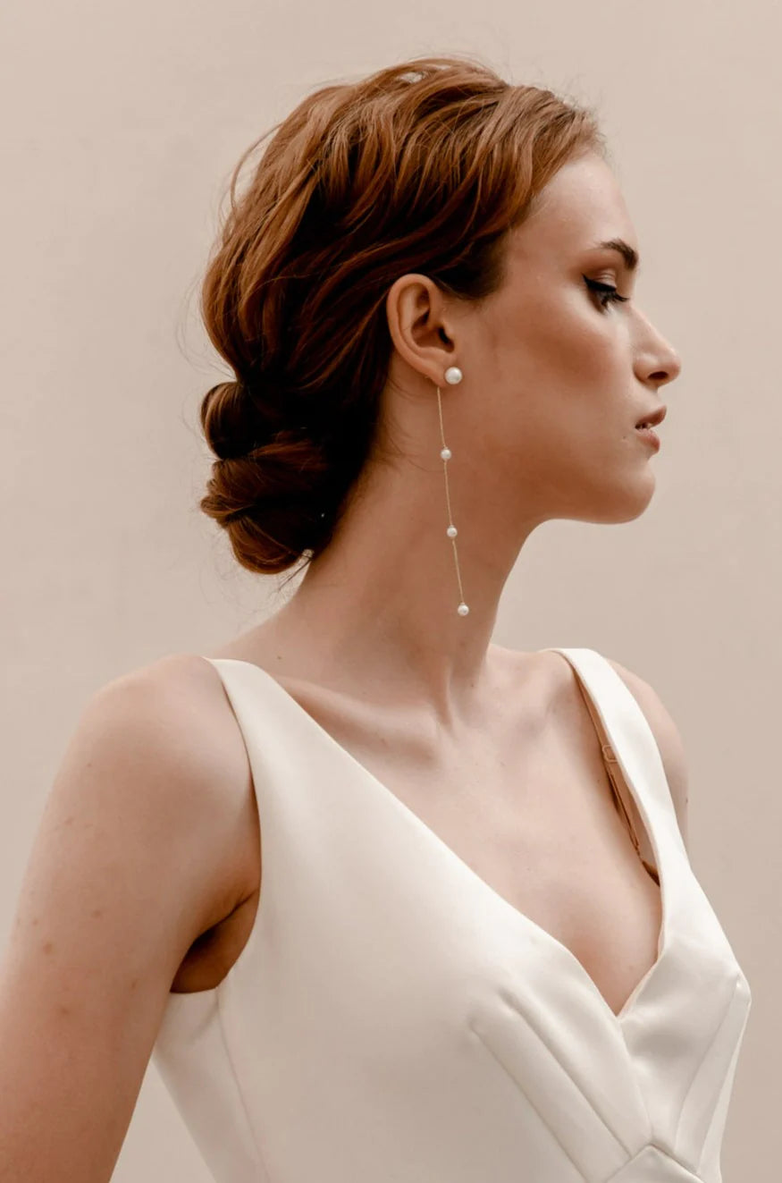 Pearl Drop Earrings E062