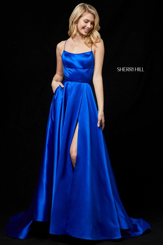 sherri hill blue prom dress Sherri Hill 52095
