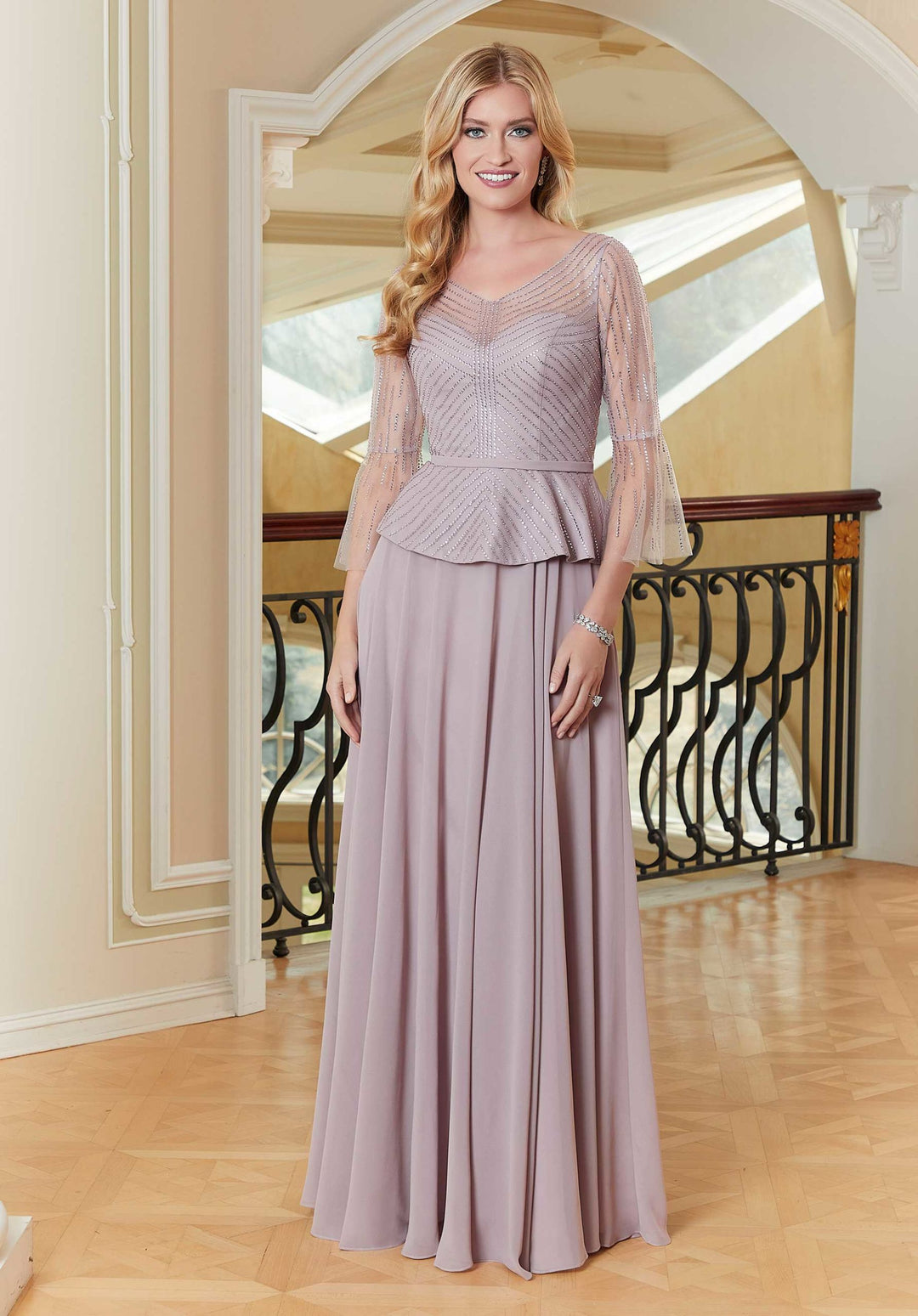 mgny dresses 72511 Madeline Gardner New York Stormy Blue MGNY By Mori Lee 73132